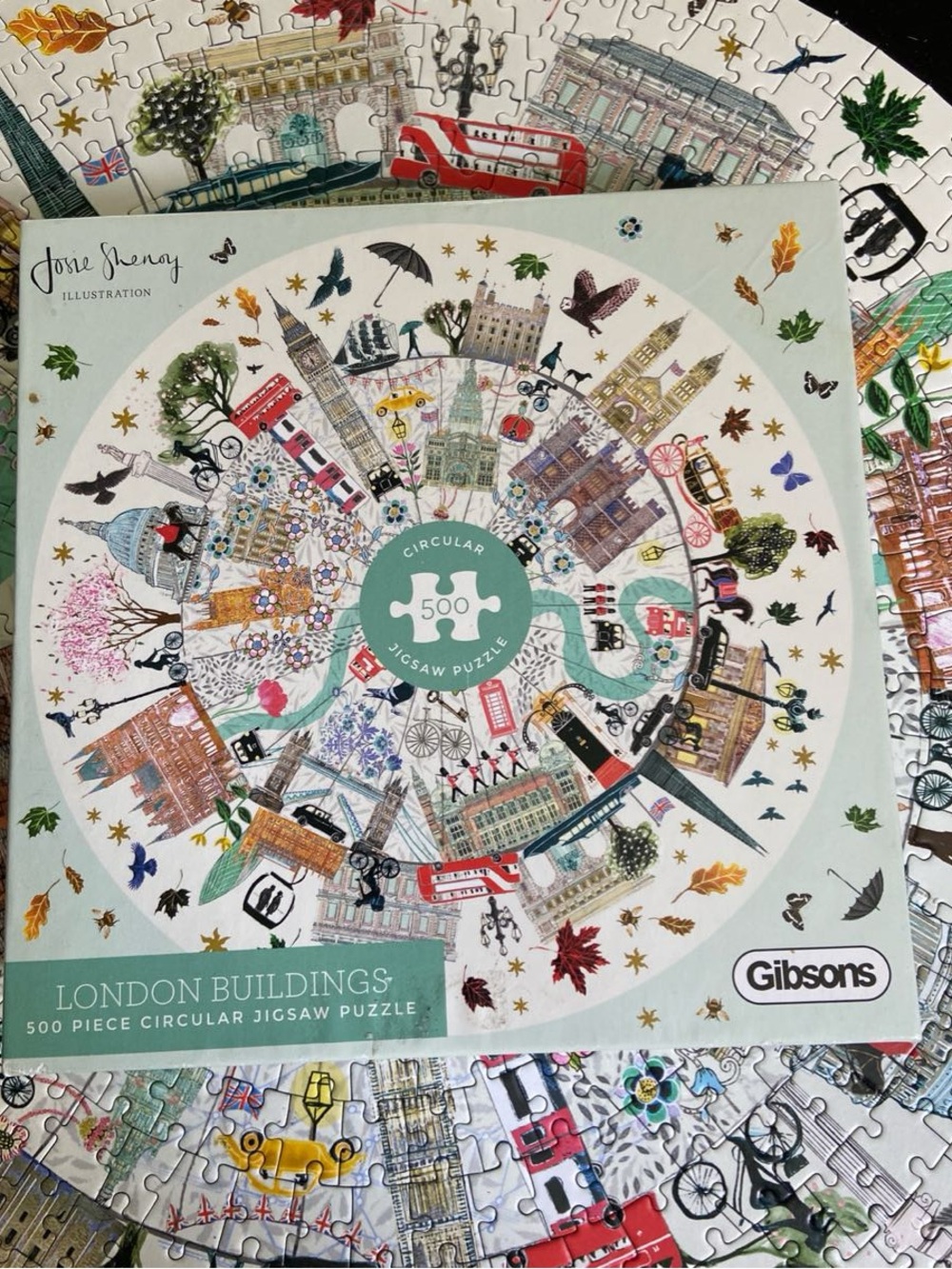 Gibsons London Buildings 500-Piece Circular Puzzle 🎨 Josie Shenoy